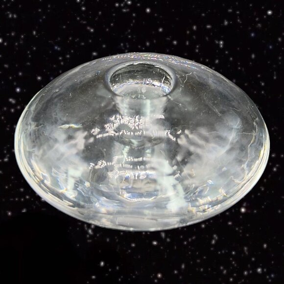 Clear Dome Glass Dimpled Round Candle Holders Made In Finland Glass Votive - Picture 13 of 15